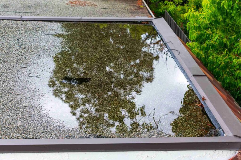 flat roof drainage system
